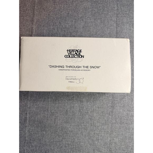 Dept 56 Heritage Village Collection "Dashing Through The Snow" 5820-3 - Picture 3 of 10